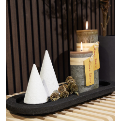 Timber� Pillar Candle, Burnt Olive