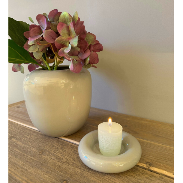  ANIA vase, sand finish, Glossy Sand