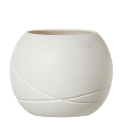 Water Flow Vase, stor, White