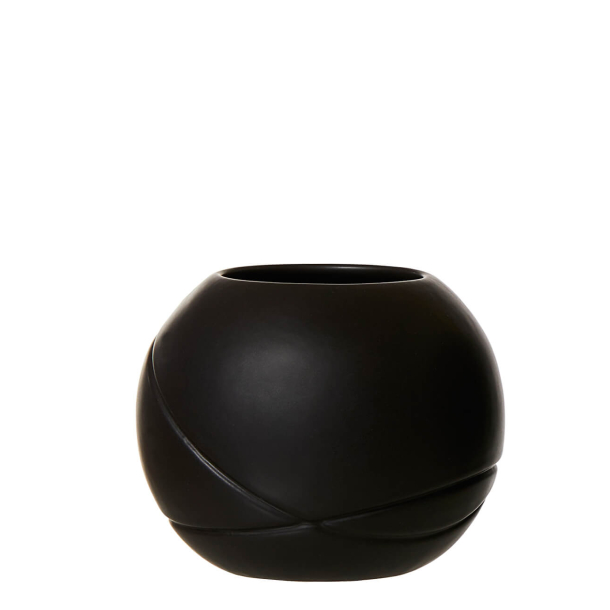 Water Flow Vase, small, Black