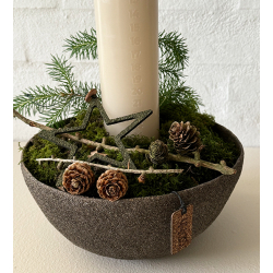 s/3 WOODz Christmas stars, Burnt Olive