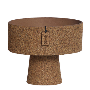 WOODz Pedestal Tray, Light Wood