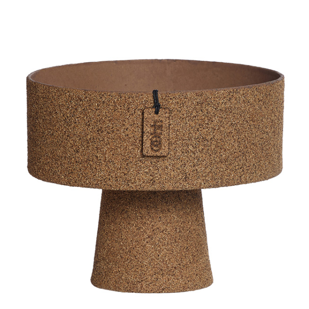 WOODz Pedestal Tray, Light Wood