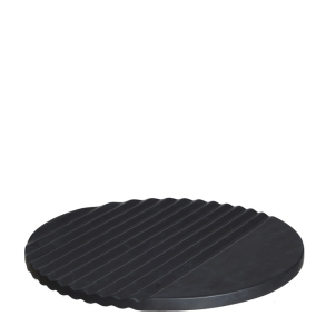 XL Rund Wave Bakke, Sort mat