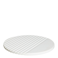 XL Rund Wave Bakke, Hvid mat