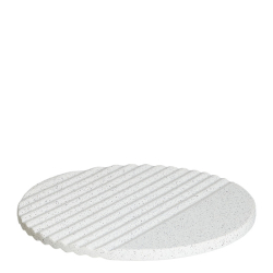 XL Rund Wave Bakke, Hvid Mist