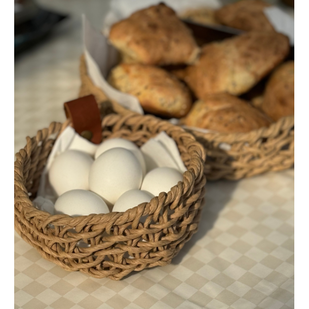 Woven Paper Trays, Set of 2, Natural