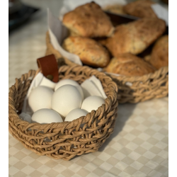 Woven Paper Trays, Set of 2, Natural