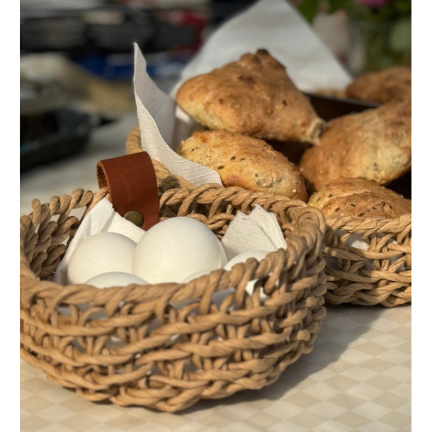 Woven Paper Trays, Set of 2, Natural