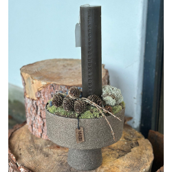 XL Calendar Candle, Burnt Olive