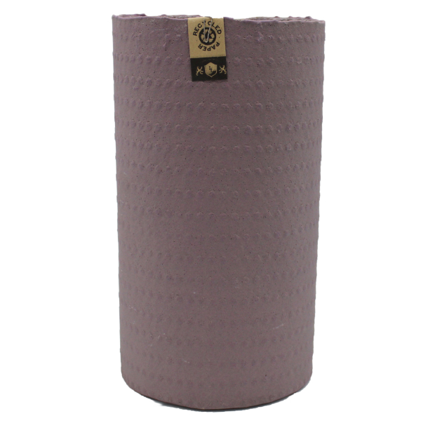 Cylinder Vase With Dots, Purple