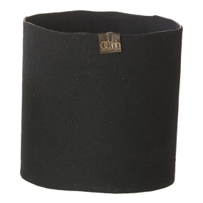 Torn Edge Cylinder Potte, Sort