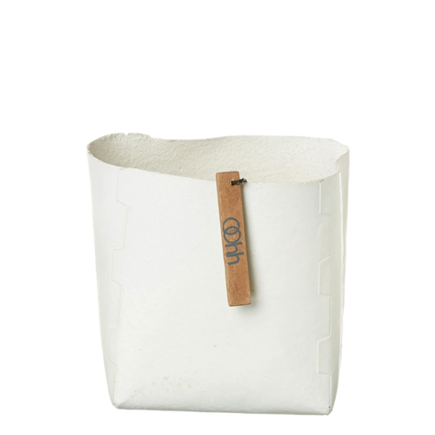 Firkantet potte, White