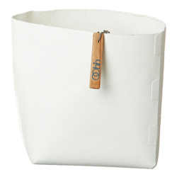 Firkantet potte, Hvid 