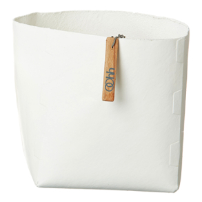 Firkantet potte, Hvid 