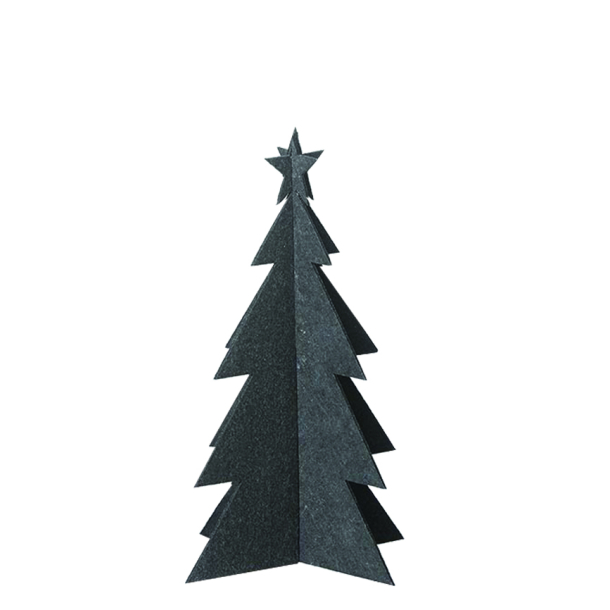 Eco-Felt Christmas Tree, medium, Black