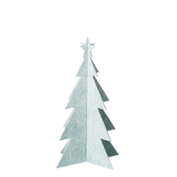 Eco-felt juletr, mellem, White