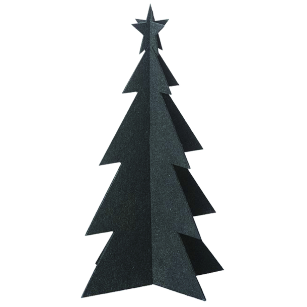 Eco-felt juletr, stor, Sort