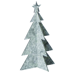 Eco-felt juletr, stor, Grey