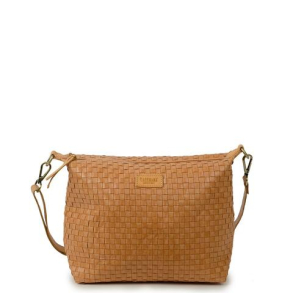 GEMMA BAG SMALL INTRECCIATO CAMEL