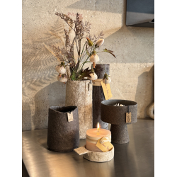 Clay Candleholder, Caffe