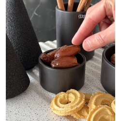 Wave salt &amp; peber skl, Sort mat