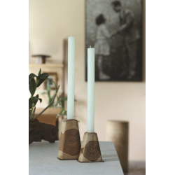 Pyramid Teak Lysestage stor