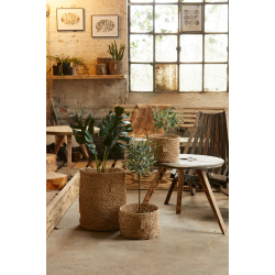 Woven Paper Basket Giant, Natural