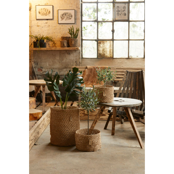 Woven Paper Basket Giant, Natural