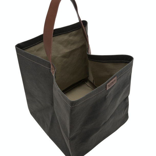 Legna wood bag / brndekurv, Black