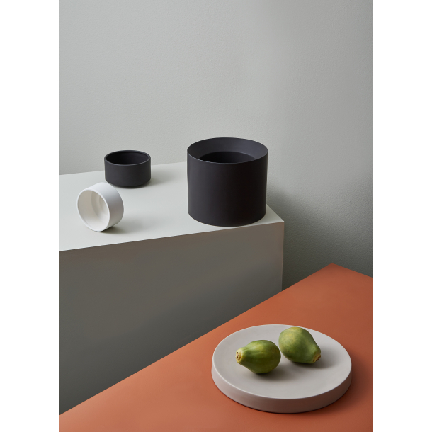 Albert blomsterkrukke, White mat