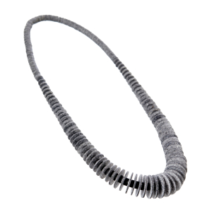 Necklace Eco-felt, Grey