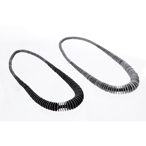 Necklace Eco-felt, Grey