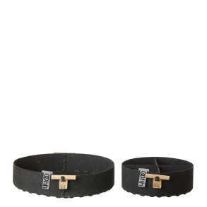 Set of 2 Outdoor Ecofelt Trays, Black 