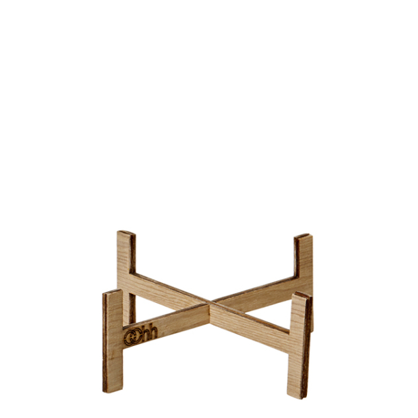 Wooden pedestal for Dia: 11cm pot, Nat