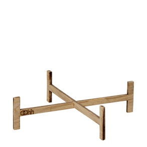 Wooden pedestal for Dia: 17cm pot, Nat