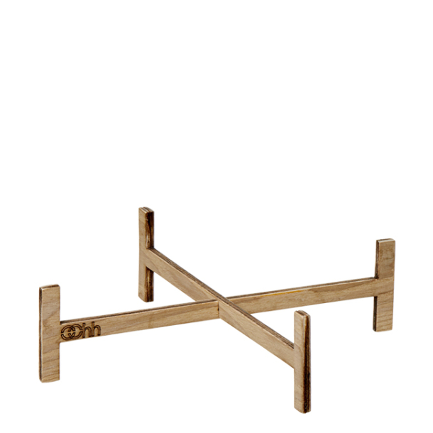 Wooden pedestal for Dia: 17cm pot, Nat