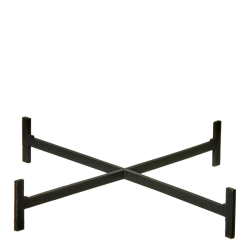 Wooden pedestal for trays, Black