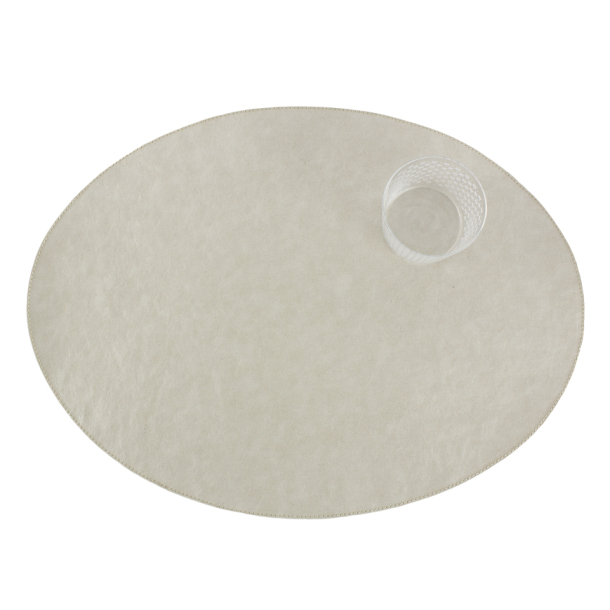 Oval Placemat, vaskbart papir, TEC Cachemire