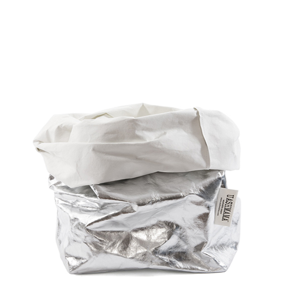 Large Laminatied Paper Bag, Silver