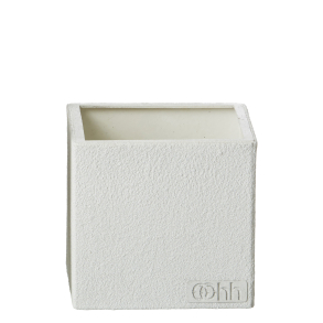 Firkantet Blomsterpotte, White