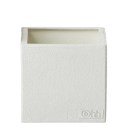 Firkantet Blomsterpotte, White