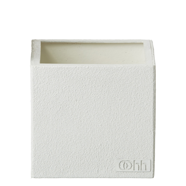 Firkantet Blomsterpotte, White