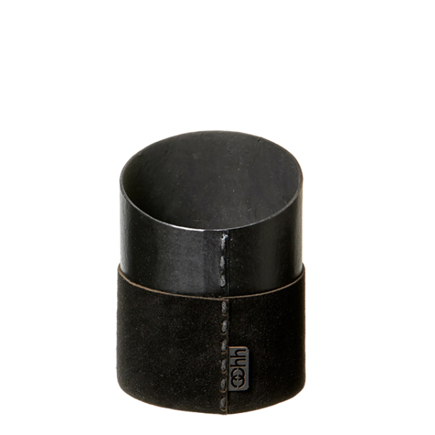 Pen Holder til kuglepen af ruskind, Black
