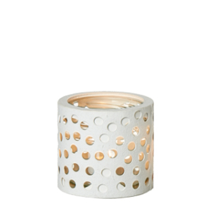 Dots Silhouette Glas, fyrfadsstage / vase, White