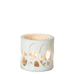 Bubbles Silhouette Glas, fyrfadsstage / vase, White