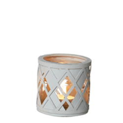 Harlequin Silhouette Glas, fyrfadsstage / vase, Crystal Grey