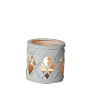 Harlequin Silhouette Glas, fyrfadsstage / vase, Crystal Grey