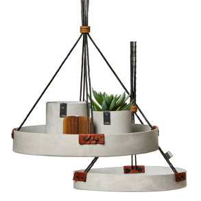 Urban Hanging Trays, st med 2 bakker,  Grey 