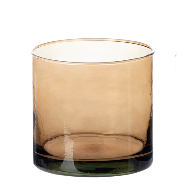Valencia Glass D13, vase/lysestage, Cognac